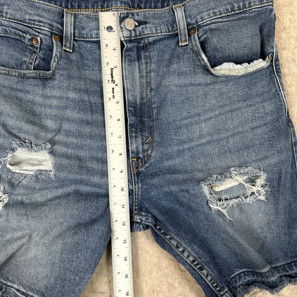 Levis 412 Slim Shorts Men's‎ 38 Blue 9
